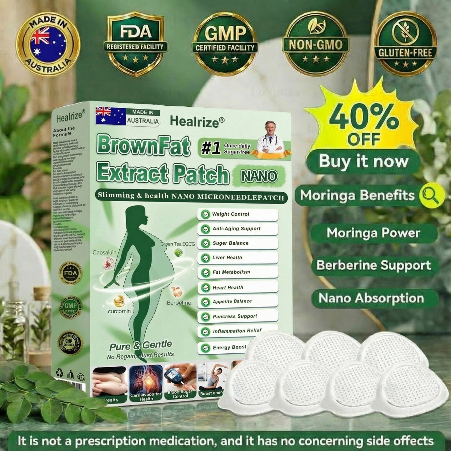 𝑶𝒇𝒇𝒊𝒄𝒊𝒂𝒍 𝑺𝒕𝒐𝒓𝒆 |👩‍⚕️ 𝐇𝐞𝐚𝐥𝐫𝐢𝐳𝐞® 𝑴𝒐𝒓𝒊𝒏𝒈𝒂 & 𝑩𝒆𝒓𝒃𝒆𝒓𝒊𝒏𝒆 10-𝑰𝑵-1 𝑨𝒅𝒗𝒂𝒏𝒄𝒆𝒅 𝑵𝒂𝒏𝒐 𝑴𝒊𝒄𝒓𝒐𝒏𝒆𝒆𝒅𝒍𝒆 𝑷𝒂𝒕𝒄𝒉 (𝐎𝐧𝐜𝐞 𝐃𝐚𝐢𝐥𝐲, 𝐯𝐢𝐬𝐢𝐛𝐥𝐞 𝐜𝐡𝐚𝐧𝐠𝐞𝐬 𝐢𝐧 𝟕 𝐝𝐚𝐲𝐬）✅ 𝐎𝐛𝐞𝐬𝐢𝐭𝐲, 𝐃𝐢𝐚𝐛𝐞𝐭𝐞𝐬, 𝐒𝐥𝐞𝐞𝐩 𝐀𝐩𝐧𝐞𝐚, 𝐀𝐧𝐝 𝐉𝐨𝐢𝐧𝐭 𝐈𝐬𝐬𝐮𝐞𝐬🔴05