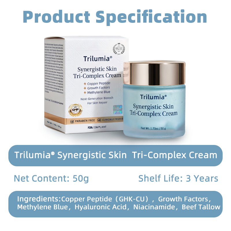 Trilumia® Synergistic Skin Tri-Complex Cream 💎(Copper Peptide+Growth Factors+Methylene Blue)🏆Next-Generation Biotech For Skin Repair