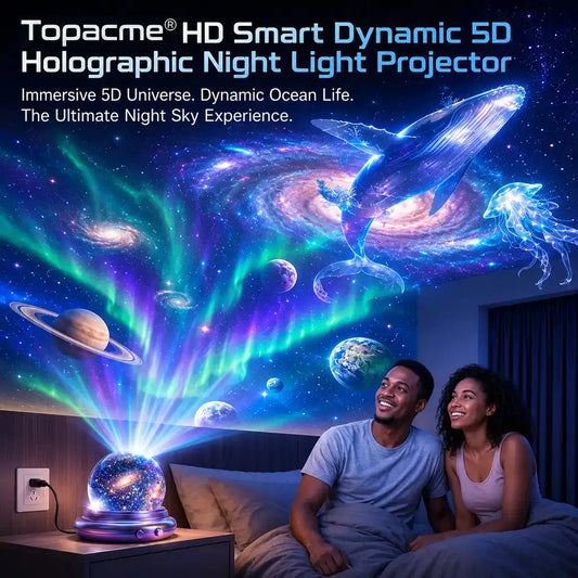 Topacme® Smart Dynamic 5D Galaxy & Ocean Atmosphere Projector Night Light™