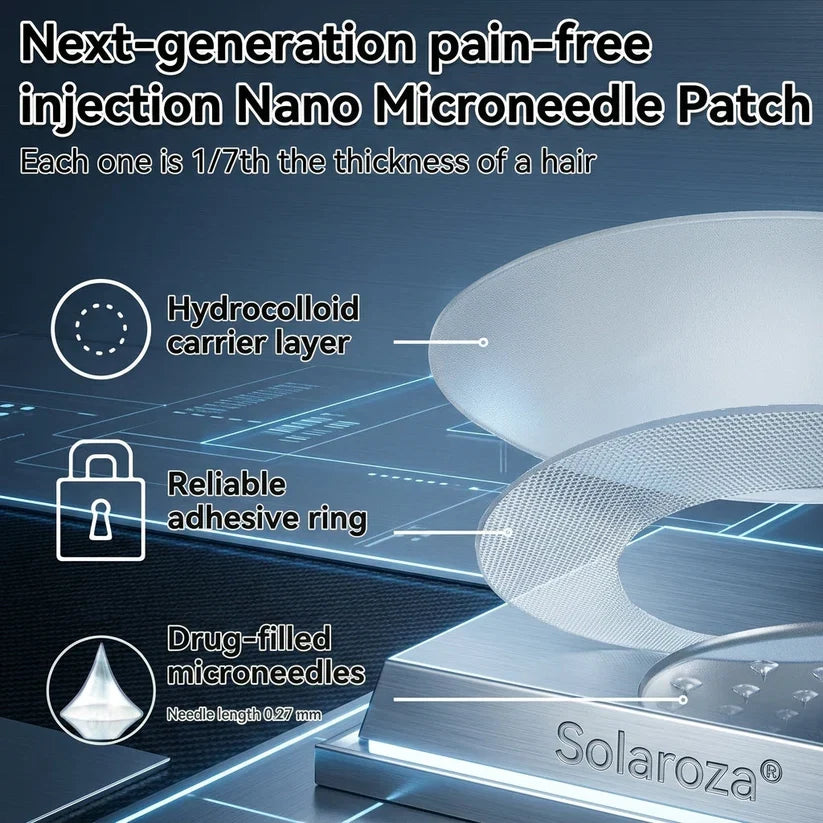 FDA Registered & GMP Certified  | 🧑‍⚕️🩺 Solaroza® Moringa & Berberine 10-IN-1 Advanced NanoMicroneedle Patch |  Backed by Scientific Evidence |10-in-1 Formula | Results in 5 Days🚀